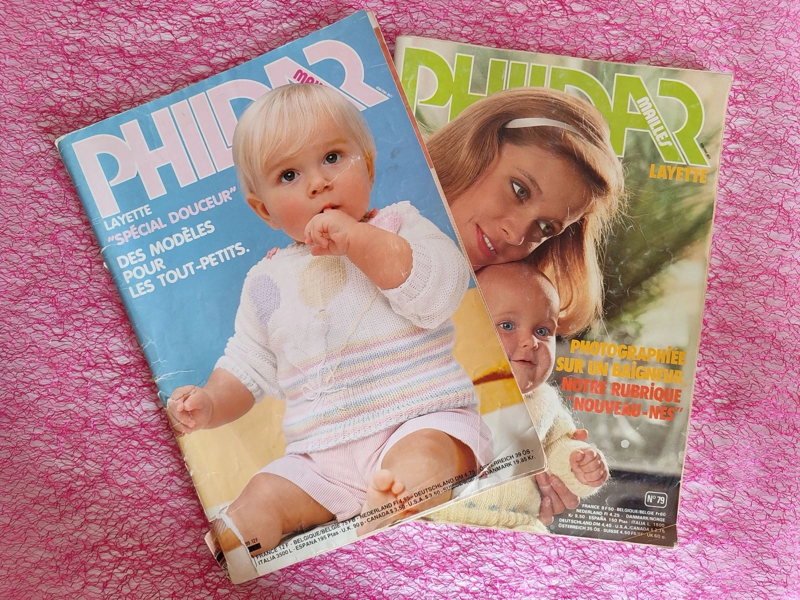 Phildar layette - lot 2 magazine 
